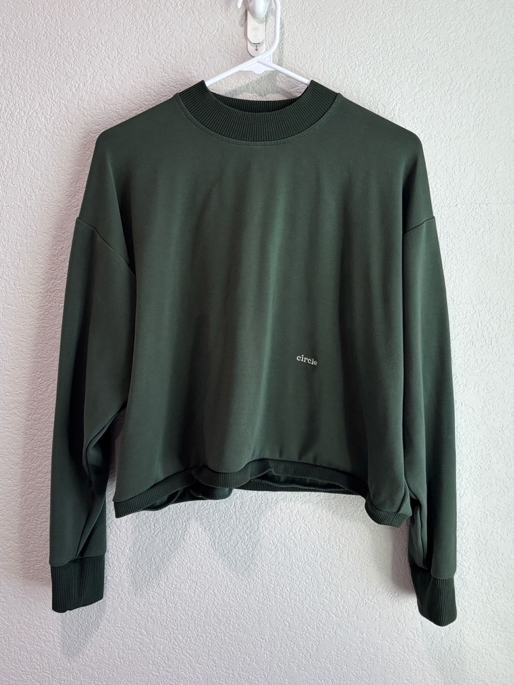 Circle Get Lucky Oversized Sweatshirt Moss Green Women’s Size XS
